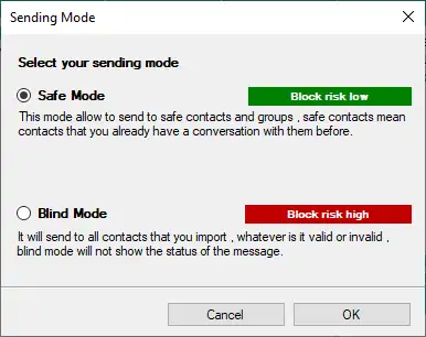 Sending Modes