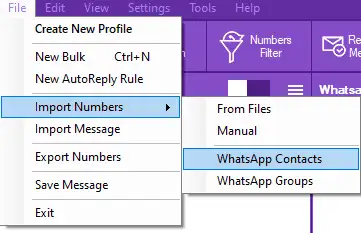 Import contacts